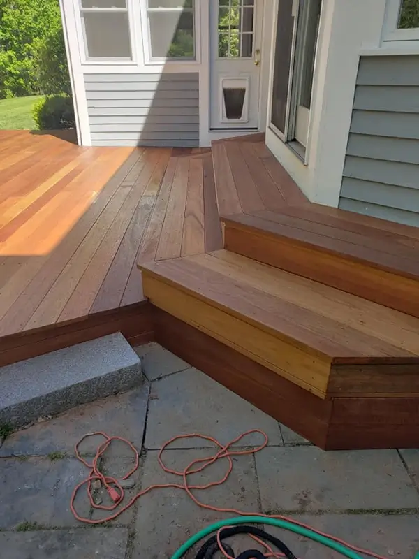 New porch steps